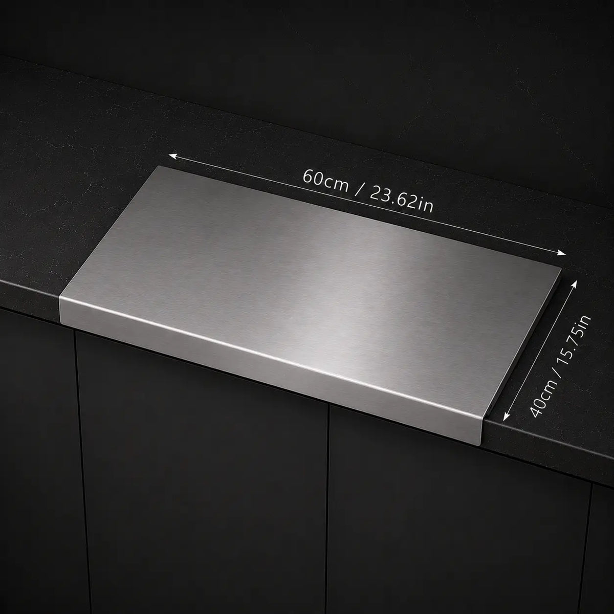 Stainless Steel Chopping Board – Anti-Slip, Mold-Resistant Kitchen Cutting Board