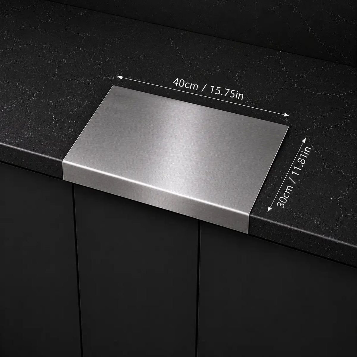 Stainless Steel Chopping Board – Anti-Slip, Mold-Resistant Kitchen Cutting Board