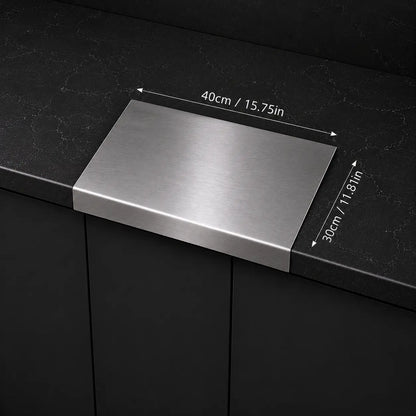 Stainless Steel Chopping Board – Anti-Slip, Mold-Resistant Kitchen Cutting Board
