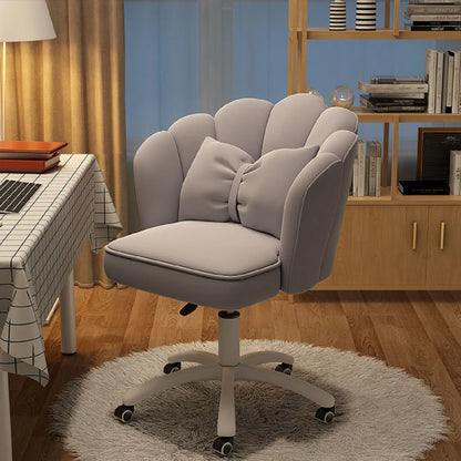 Cute Petal Office Chair – Modern Fabric Butterfly Desk & Makeup Chair, Height Adjustable