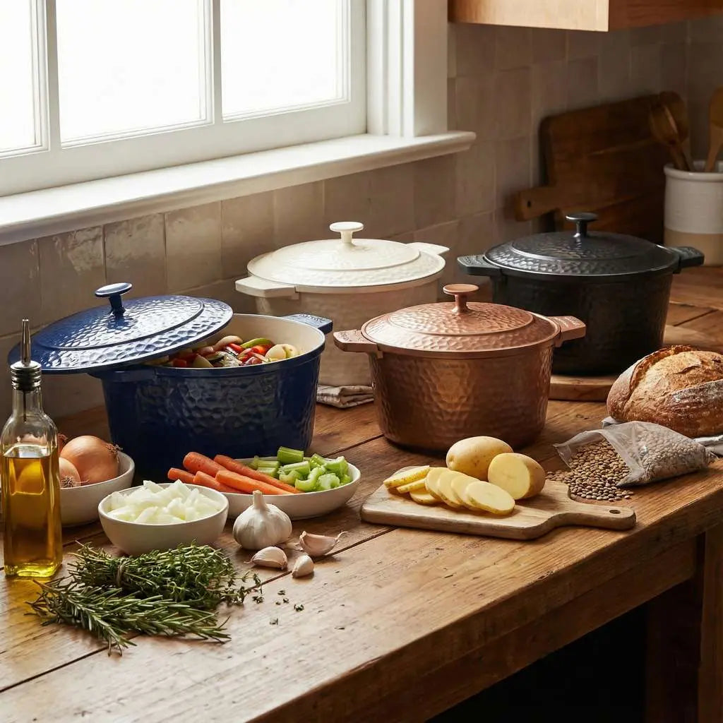 5 Qt Ceramic Dutch Oven – Nonstick 10-in-1 Cooking Pot with Lid