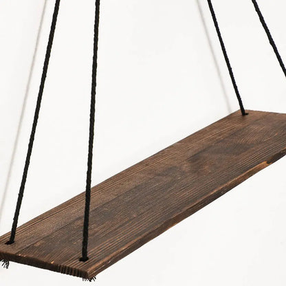 Bohemian Floating Wall Shelf – Handwoven Paper Towel Holder & Wooden Storage Rack