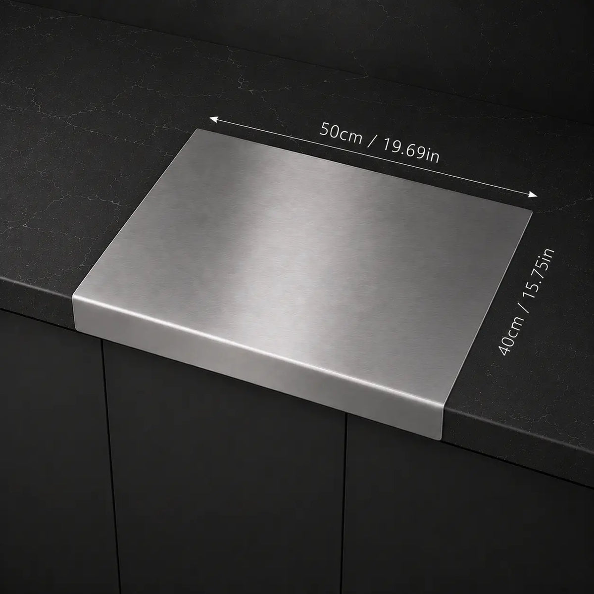 Stainless Steel Chopping Board – Anti-Slip, Mold-Resistant Kitchen Cutting Board