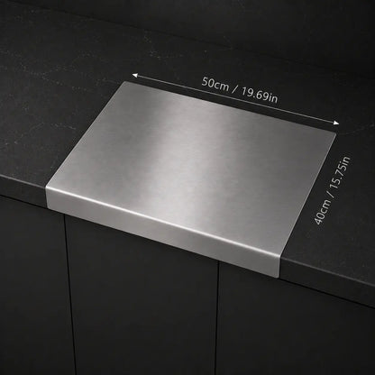 Stainless Steel Chopping Board – Anti-Slip, Mold-Resistant Kitchen Cutting Board