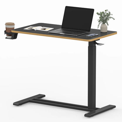 H7 Adjustable Bedside Table with Wheels – Mobile Height-Adjustable Laptop & Work Desk