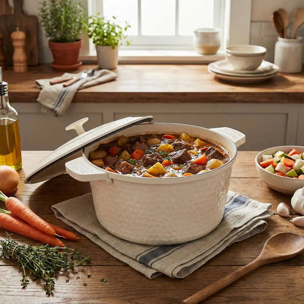 5 Qt Ceramic Dutch Oven – Nonstick 10-in-1 Cooking Pot with Lid