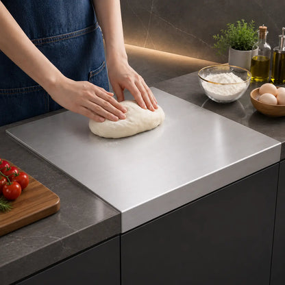 Stainless Steel Chopping Board – Anti-Slip, Mold-Resistant Kitchen Cutting Board