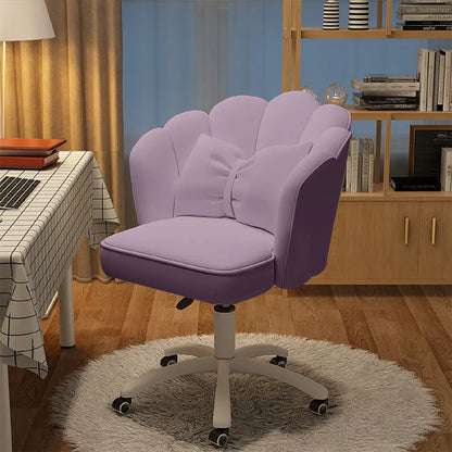 Cute Petal Office Chair – Modern Fabric Butterfly Desk & Makeup Chair, Height Adjustable